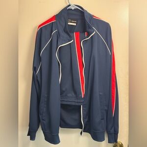 Original Use Blue and Red Jacket Jumpsuit